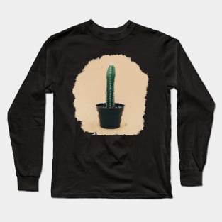 Long chichipe cactus oil painting Long Sleeve T-Shirt